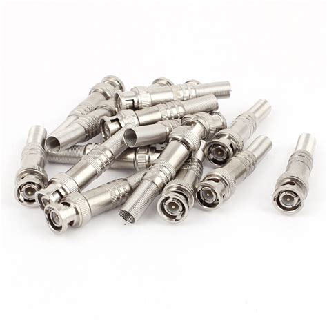 BIG BOOM® 16 Pcs Metal Video BNC Male to RF RG59 Coaxial Cable Spring ...