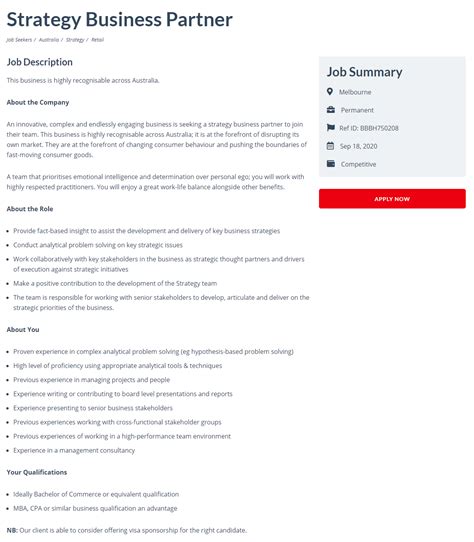 Image result for Job Advert Example