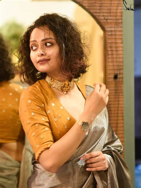 Silk Half Sleeve V Neck Blouse In Golden Hue|Ochre Stars|Suta