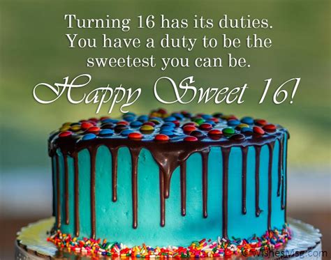 Happy 16th Birthday - Sweet 16 Birthday Wishes & Messages