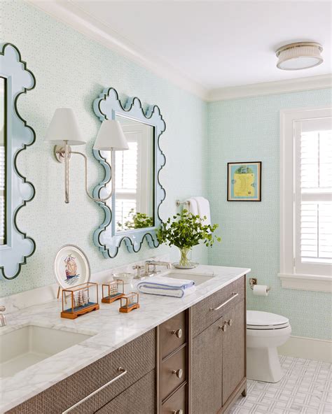 Light Green And White Bathroom
