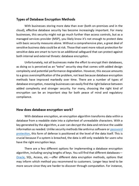 Database Encryption Methods 的图像结果