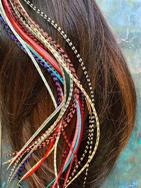 Feather Hair Accessory for Long Hair Extension Feathers Xxl Hair ...