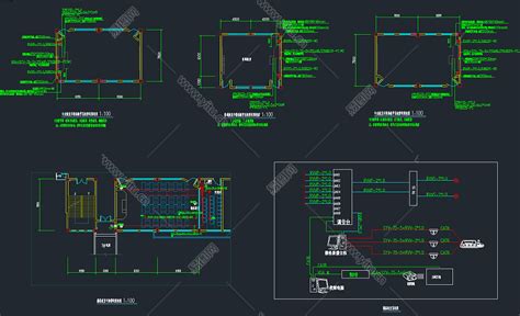 小学弱电系统CAD施工图，弱电系统CAD施工图纸下载 - 易图网