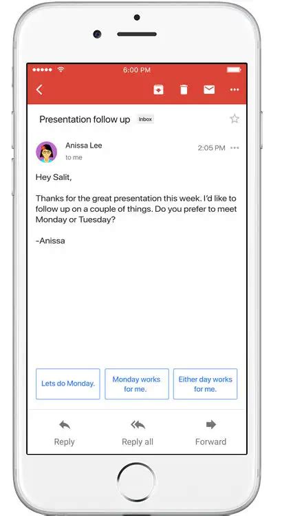 Google I/O 2017: Gmail gets Inbox-like smart replies on its Android ...