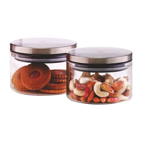 Borosil Classic Glass Jar, Air-Tight Storage Container For Kitchen ...