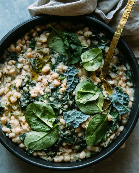 Smoky and Creamy White Beans with Greens | The First Mess
