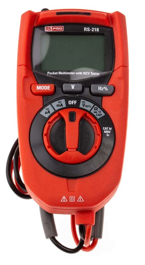 RS PRO | RS PRO RS-218 Handheld Digital Multimeter True RMS, 200 mA Max ...