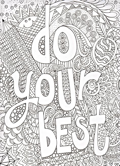 Free Doodle Art Coloring Pages - Coloring Home