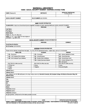 18 Printable social security name change form Templates - Fillable ...