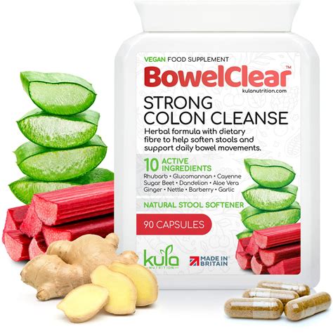 Buy BowelClear - Strong Colon Cleanse Detox - 90 Vegan Capsules - Natural Laxatives for ...