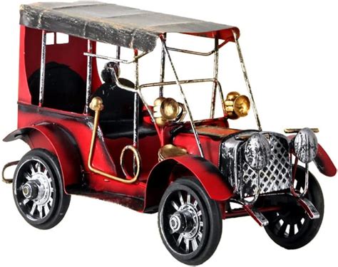 Buy Adosio Metal Antique Vehicle Vintage Car Model Desktop Decoration ...
