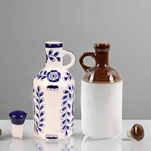 Kraftlik Handicrafts Ceramic Oil Dispenser for Kitchen with lid Ideal ...