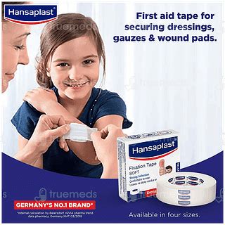 Hansaplast Soft Fixation 125 Cm X 914 M Tape 1 - Uses, Side Effects ...