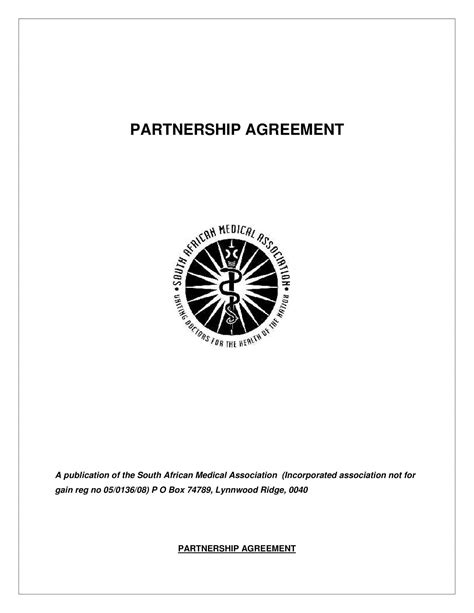 Partnership Agreement Form 的图像结果