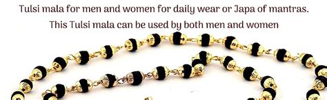 Apnisanskriti Black Rudraksha Mala with Golden Cap for Men/Women ...