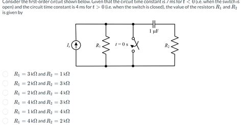 Image result for First Order Circuit Problem