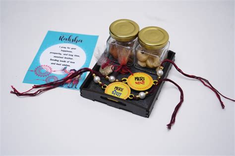 Mera Bhaiya and Bhabhi Rakhi Combo – handmadelovebytanya