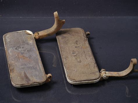 Bonhams Cars : A pair of cast aluminum foot boards,