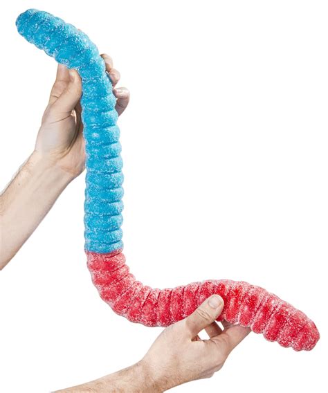 World's Largest Sour Gummy Worm: Three pounds of delicious sour-sweet ...