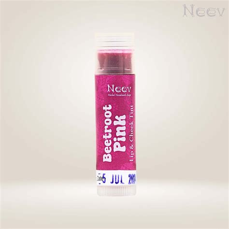 Beetroot Lip and cheek Tint-Pink – Neev Herbal Handmade Soaps