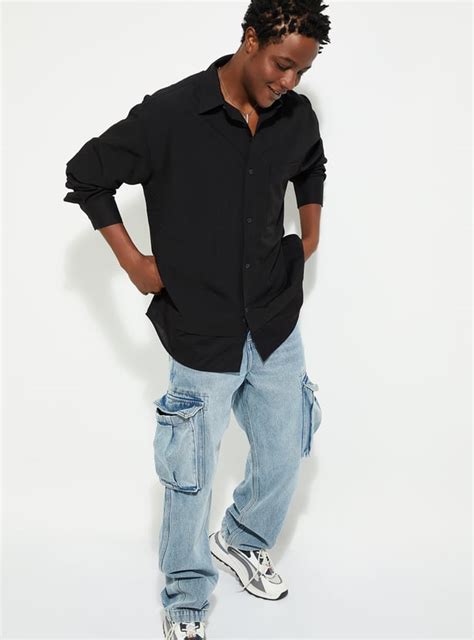 Buy URB_N Men Oversized Solid Shirt Online at just Rs. 1499.0 ...