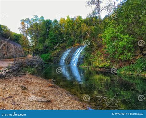 Thunder Bay Falls Near Historic Galena, Illinois Stock Image - Image of ...