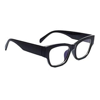 Buy Peter Jones Black Oversized Cateye Large Blue Light Blocking ...