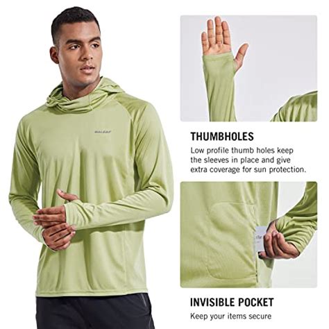 Buy BALEAF Men's Long Sleeve Hoodie Shirts UPF 50+ Sun Protection ...