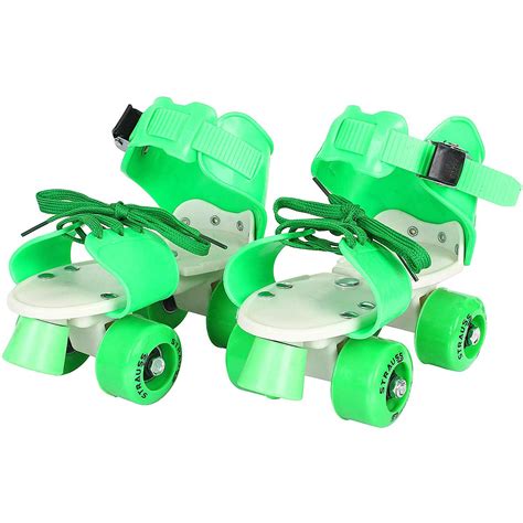 Strauss Kids Roller Skates, 5-11 Years, (Green) – GlobalBees Shop