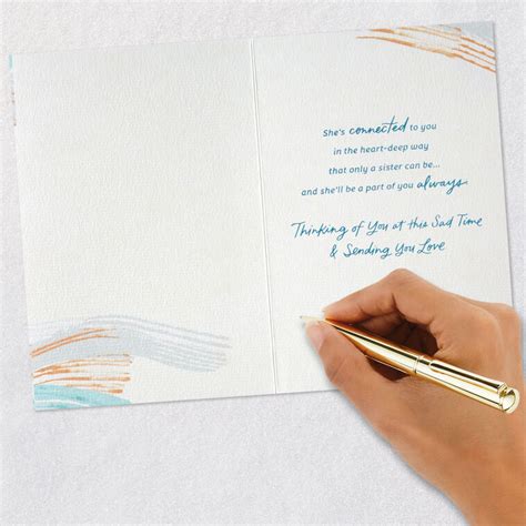 She'll Be a Part of You Always Sympathy Card for Loss of Sister ...