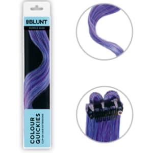 BBLUNT Colour Quickies Clip On Hair Extension, Purple Haze : Amazon.in ...