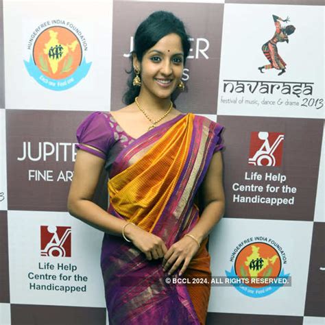 Sriranjini cilcked on her arrival for the inauguration of Navarasa, a ...