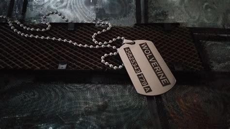 STREET SOUL Xmen Logan / Wolverine Stainless Steel Army Tag, Logan Nec ...