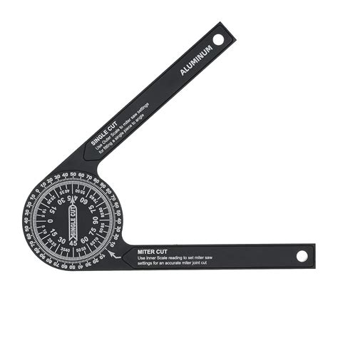7-inch Miter Saws Protractor Rust Proof Aluminum Alloy Accurate Reading ...