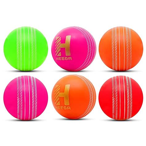 Heega i 10 Cricket Soft Synthetic Ball (Pack of 6) : Amazon.in: Sports ...