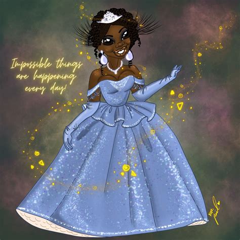 Black Painting Of Cinderella