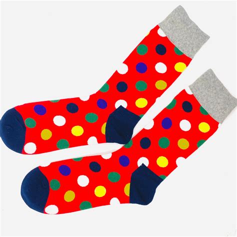 Two Pairs of Socks Bright Polka Dot Socks for Men - Etsy
