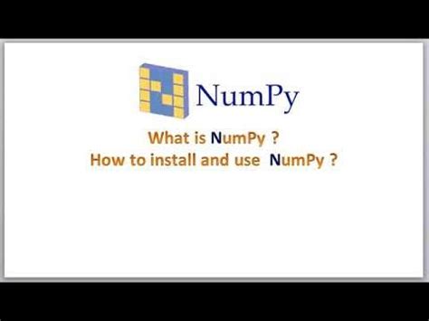 Image result for YouTube What Is the Use Numpy in Python