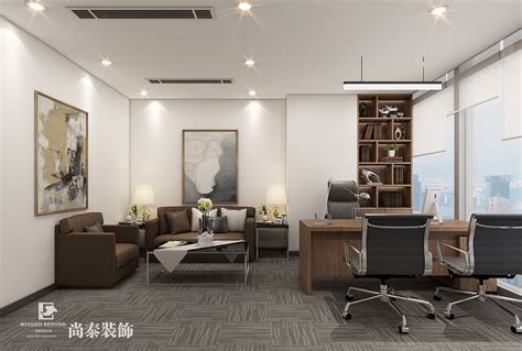 15万元办公空间200平米装修案例_效果图 - 现代办公室 - 设计本