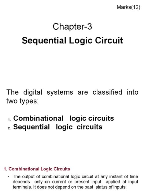 Chapter-3: Sequential Logic Circuit | PDF | Logic Gate | Electronic ...