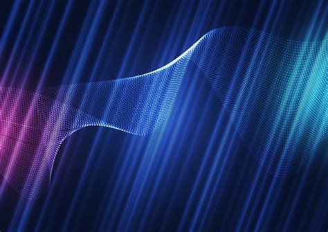 Flowing dots background | Free Vector