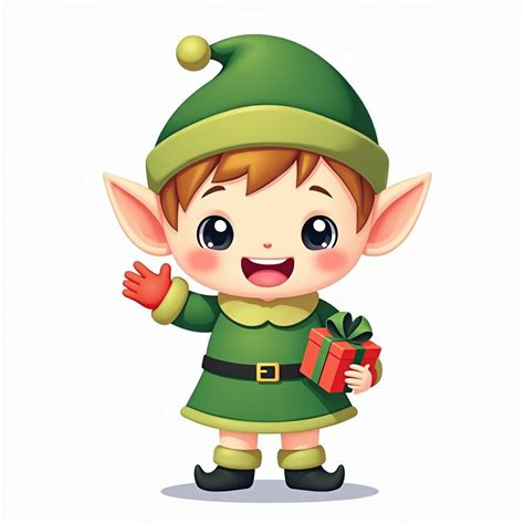 Cute Christmas Icon of Elf | Christmas icons, Christmas characters ...