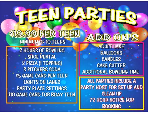 Teen Birthday Party Ideas | Parties | Teens | Paradise Lanes ...