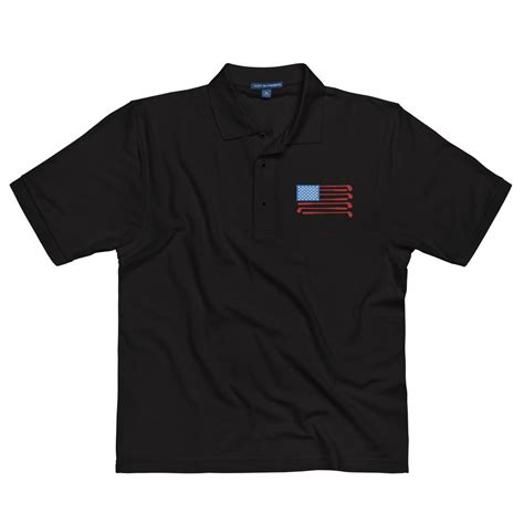 American Flag Golf Shirt Relaxed Fit Men's Polo With - Etsy