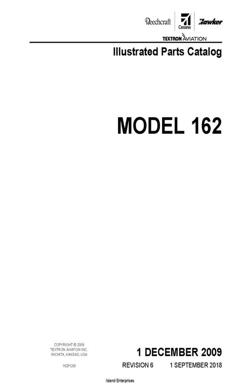 Cessna Model 162 Illustrated Parts Catalog 162PC06 PDF