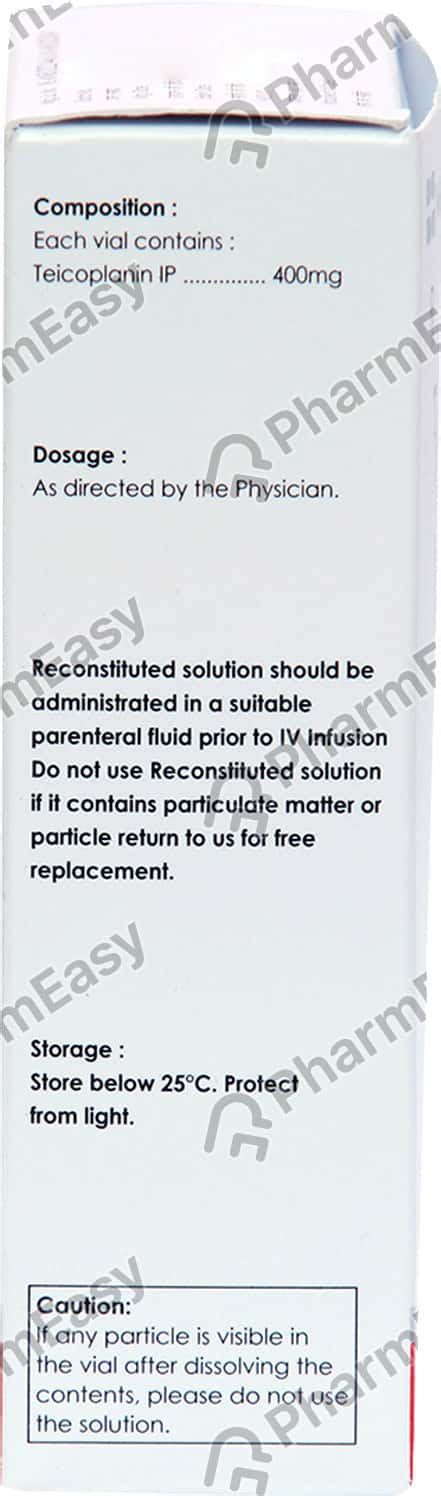 Buy Tecowem 400 MG Powder For Injection (1) Online at Flat 15% OFF ...