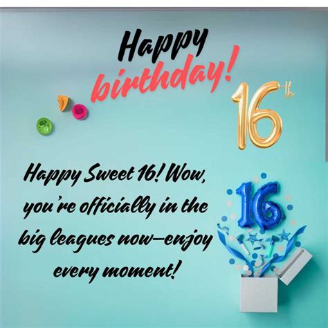 150+ Happy 16th Birthday Wishes and Images - Wishonbrithday