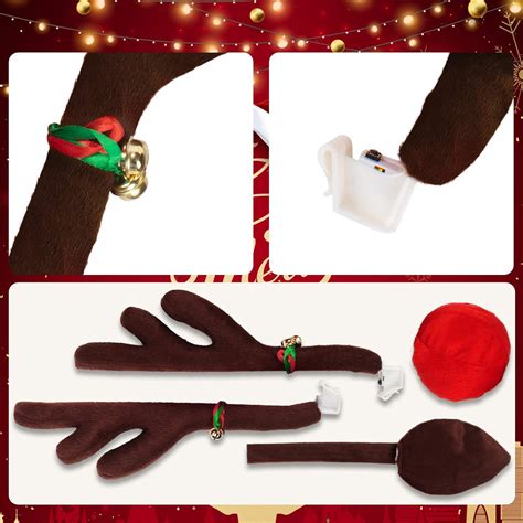 Buy Car Decor with LED Reindeer Antlers - Christmas Decorations Antlers ...