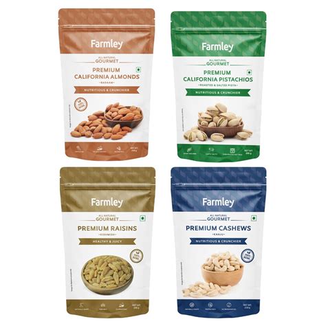 Farmley Premium Mix Nuts and Dry Fruits Combo Pack Total 900 gram ...